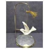 Vintage Lenox hummingbird ornament on stand