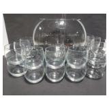 Punch bowl with 20 cups
