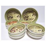 14pc Certified International pasta dish set