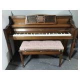 Sohmer & Co piano w/ bench and sheet music