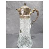 Godinger crystal and silverplate pitcher