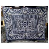 Vintage Jacguard woven blanket