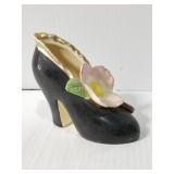 Small ceramic ladies shoe planter