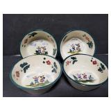 Set of 4 small whimsical bowls