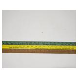 Trio of vintage advertising yard sticks