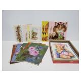 Vintage greeting cards with envelopes