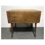 Vintage wood drop leaf table