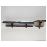 2 small wood shelves