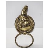 Vintage Schlitz knocker w/ metal ring