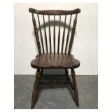 Oak wood dining chair