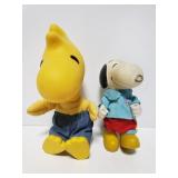 Snoopy and Woodstock vintage dolls