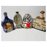Four vintage Jim Beam decanters