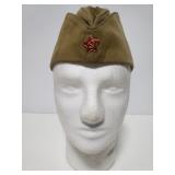 Vintage army hat w/ Soviet Russia pin