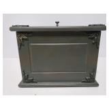 Painted wood box with lid