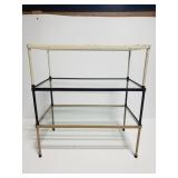 Vintage metal 3 tiered display shelf