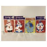 Four vintage Grive molded plastic switch plates