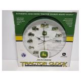 John Deere wall clock w. Original box
