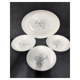 Vintage Stetson platter & bowl dishware