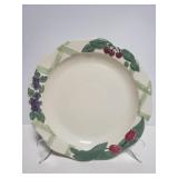 Vintage Treasure Craft fruit/floral ceramic tray
