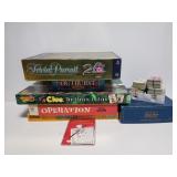 Board game collection with cards