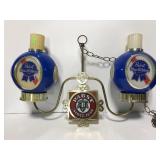 Vintage Pabst Blue Ribbon chandelier