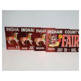 Ingham County fair signs