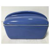 Hull blue lidded baking dish
