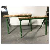 Tote A Horse long metal folding sawhorse pair