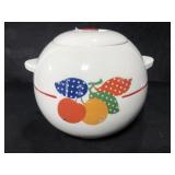 Polka dot fruit ceramic kitchen jar