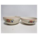 Pair of vintage Kitchen Banquet ceramic bowls