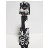 Black poodle decanter