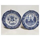 Decorative Avon plate pair
