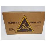 Thick cardboard empty Blatz beer box