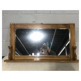 Wood framed mirror