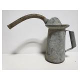 Old galvanized metal can w/ long spout