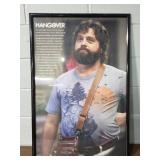 Large framed Hangover movie poster