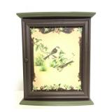 Signature hanging/tabletop bird motif key cabinet