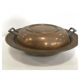 Vintage metal dish with lid