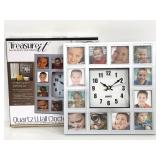 Treasure It quartz picture wall clock- new