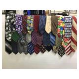 Large collection of ties