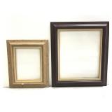 Two wood frames