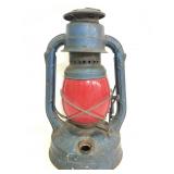 Vintage red glass Dietz barn lantern