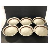 Six Prinetti stoneware bowls