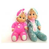 Two Mattel Baby Beans dolls from 1970