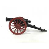 Vintage metal 10 in. cannon