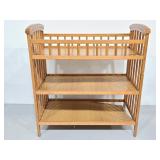 Vintage wood changing table