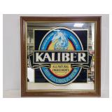Framed Kaliber beer bar mirror