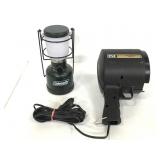 LSI night tracker 1 spotlight & Coleman lantern
