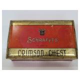 1930s art deco style Scraffts Crimson chest tin