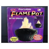 Portable flame pot decoration